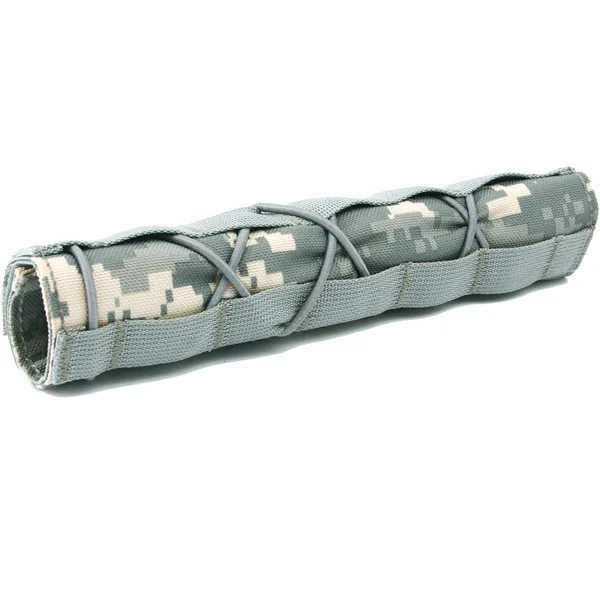 Tactical Hunting Airsoft 22cm Silencer Suppressor Mirage Heat Cover Shield Sleeve Shooting Muffler Baffler Protector Mutlicam (3)