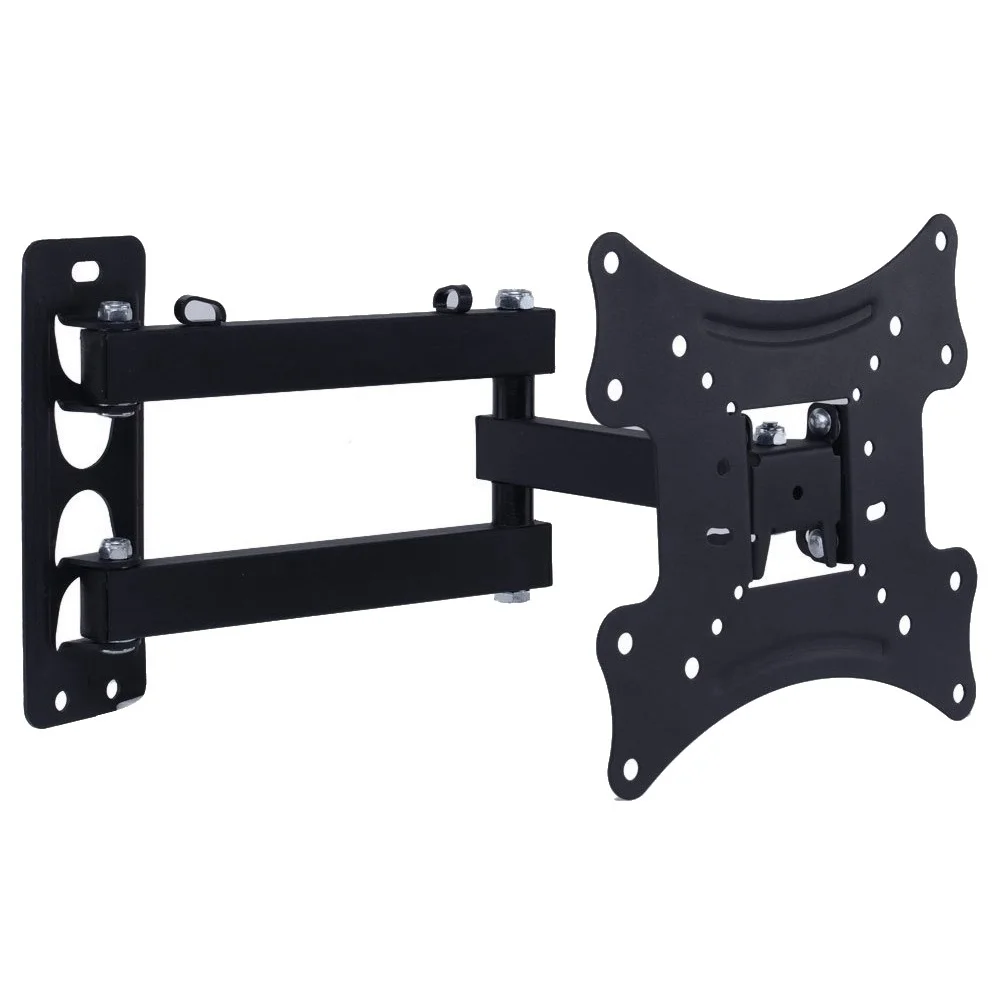 

SCLS 10-42" LCD TV Wall Mount Bracket PC Monitor TV Holder Rotated Tilt Swivel Plasma TV Wall Holder Black