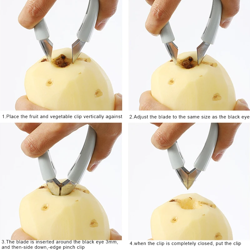 Многофункциональный нож для ананаса томатный фруктовый лист стволовых гаджет для удаления пинцета кухонный инструмент машина для обрезки клубники слайсер