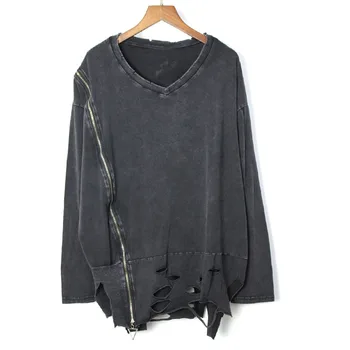 

Cool Harajuku Punk Vintage Zipper Art Harajuku pollover hoodie Sweatshirt women sudadera mujer streetwear fleece Loose plus size