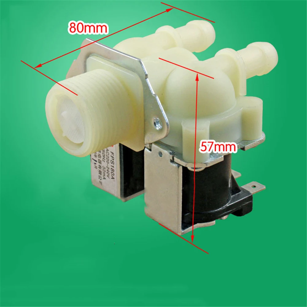 

Universal Washing Machine Water Double Inlet Valve JSF6 FPS180A Water injection Valve Switch Replacement Washing Machine Parts