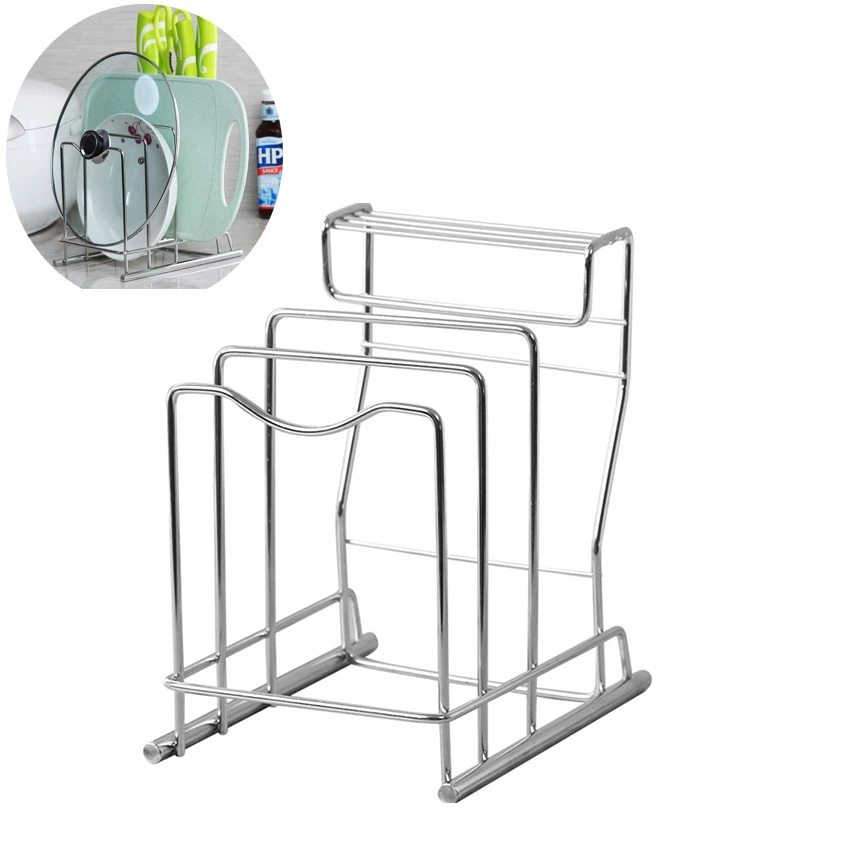 

Multi-function Stainless Steel Storage Holder Kitchen Rack Supplies Plug-in Knife Rack Cutting Board Rack Cutting Board Holder