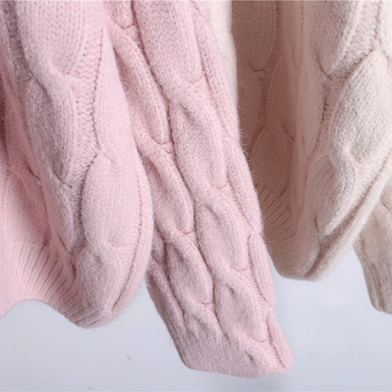 Autumn 2018 Winter Women's Thick wool sweater Female Pullovers Jumper Sweater Loose Knit Top pull femme sweater women sweaters Autumn 2018 Winter Women's Thick wool sweater Female Pullovers Jumper Sweater Loose Knit Top pull femme sweater women sweaters