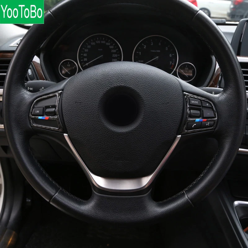 YOOTOBO Car Interior Accessories Carbon Fiber steering wheel buttons