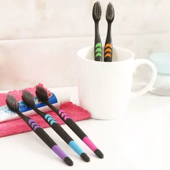 

Durable Soft Bamboo Charcoal Nano Toothbrush Tooth Brush Dental Care for Teeth Health 2 colors Cost-effective 10PCS/Pack