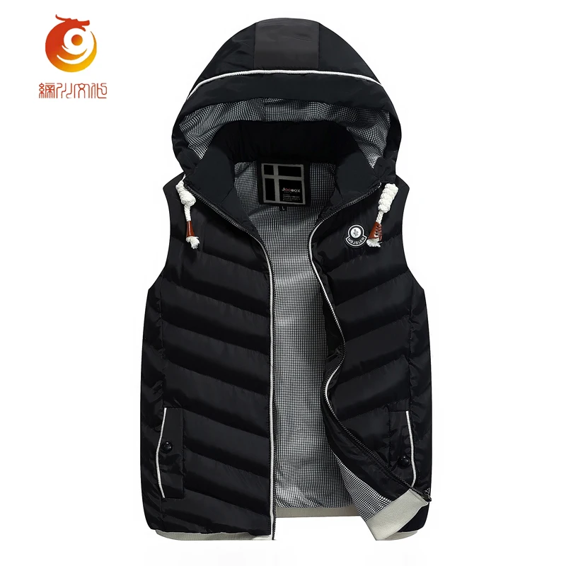 

Men's Warm Vest Winter Fashion Men Vest Detachable Hooded Vest Casual Men Waistcoat Jacket Sleeveless Plus Size 3XL