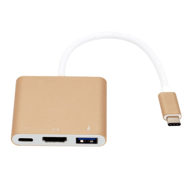 

USB Type-C To HDMI USB 3.0 Charging Adapter Converter USB-C 3.1 Hub Adapter for MacBook Pro Pixel Huawei Mate10 Samsung S8+Plus