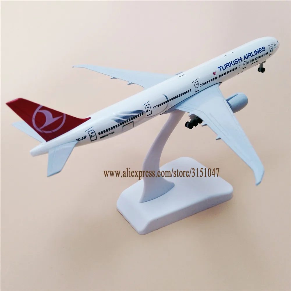 19 см металлическая модель воздушного самолета Turkish Airlines B777 300ER Boeing 777 Airways самолет w
