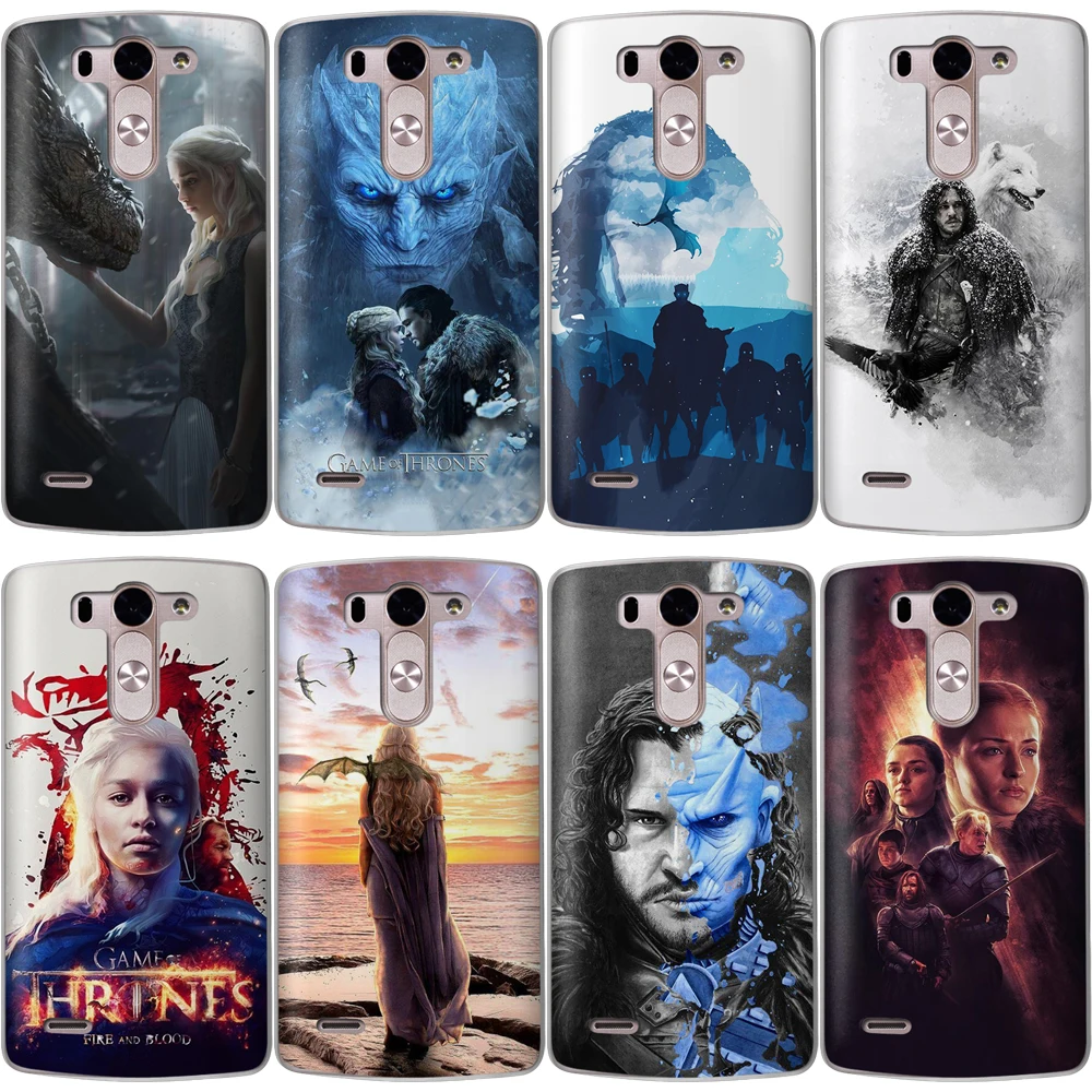 

Game Thrones Phone Case For LG G6 V30 Q6 Q7 Q8 G7 XPower 2 K7 K8 K10 2017 2018 XScreen Etui Coque Cover Daenerys Dragon Jon Snow