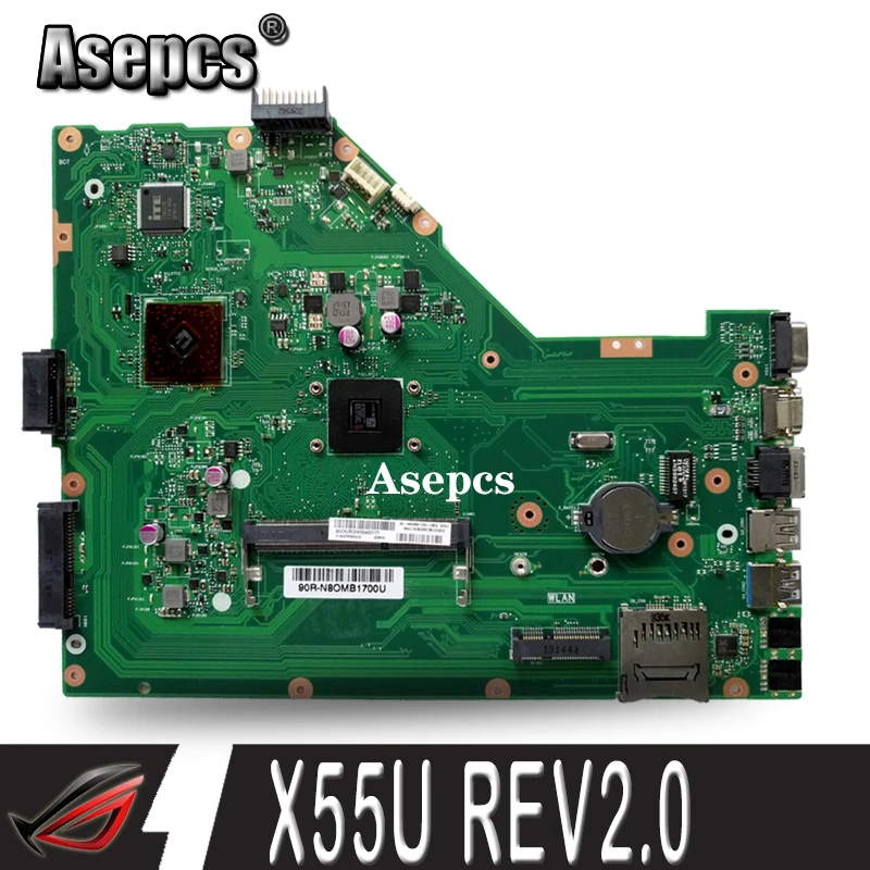Asepcs X55U материнская плата для ноутбука For Asus X55 тест оригинальная | Компьютеры и