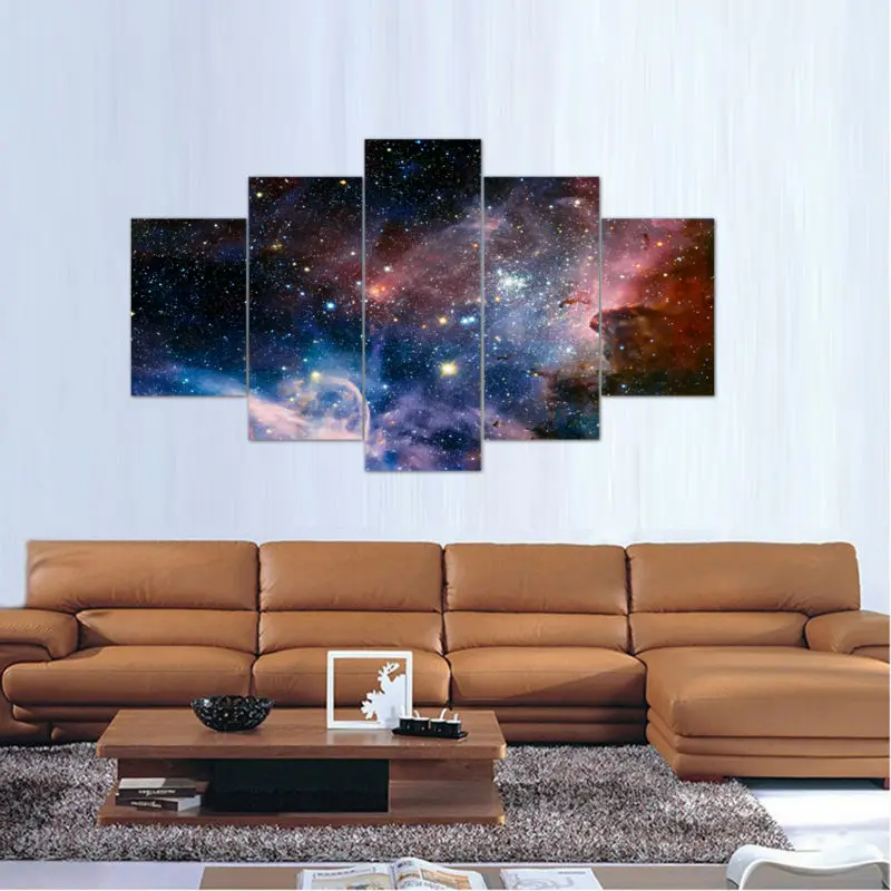 2017 Горячая Распродажа картина 5 шт./компл. Wall Art пространство Холст Картина