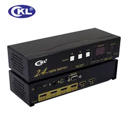 Ckl-224h высокое качество 2 в 4 HDMI переключатель Splitter Поддержка 1.4 В 3D 1080 P для PS3 PS4 для xbox 360 шт. DV DVD HDTV
