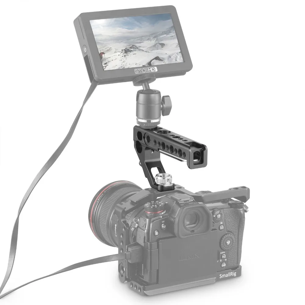  SmallRig DSLR Camera Top Handle Grip Side Arri Locating Handle With 15mm Rod Clamp ARRI Locating Ho