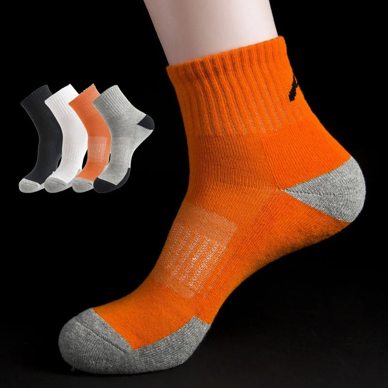 Мужские носки для бега, противоскользящие, дезодорирующие, потные, дышащие, для спорта на открытом воздухе, баскетбола, кемпинга, хлопковые носки для женщин, влагоотводящие носки