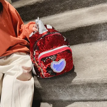 

Portable Women Sequins Bling Backpack Girls Unicorn Mini School Bags for Teenage Girls Backpack Women Small Travel Bag Mochila