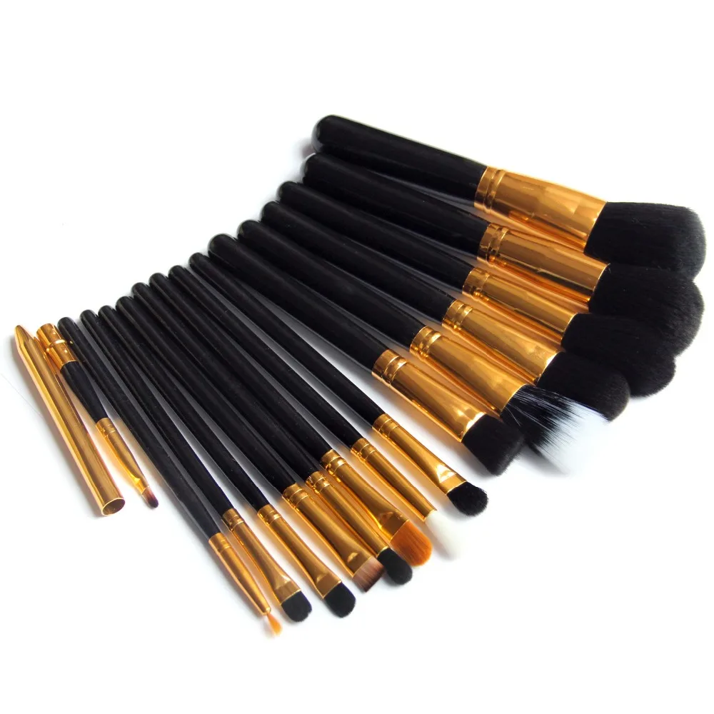 15 pcs Professional Makeup Brushes Tools Face Beauty Brush Set High