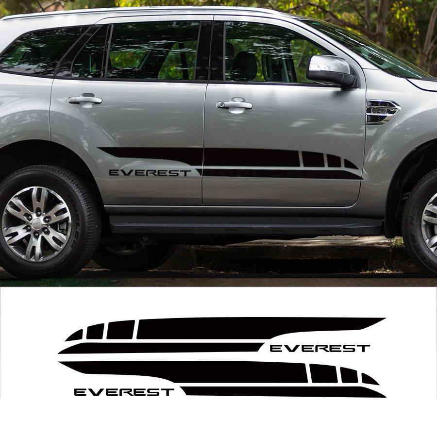 2015 2016 SUV car accessories modified decals 2PC plane side stripe