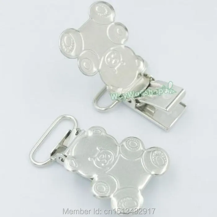 25 Suspender Paci Pacifier Holder Mitten Clips Teddy Bear 3//4/" w// Inserts