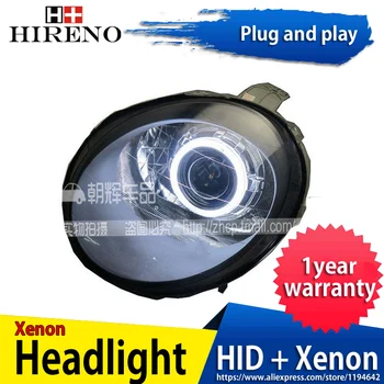 

Car custom Modified Xenon Headlamp for Chevrolet Spark Headlights Assembly Car styling Angel Lens HID 2pcs