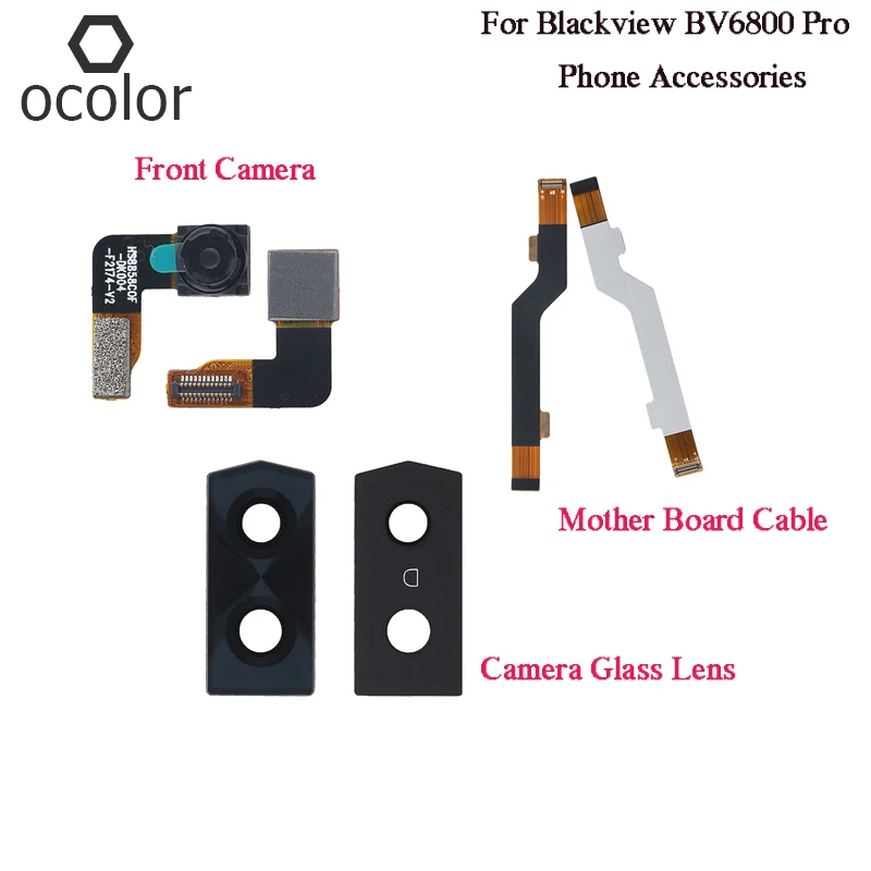 Ocolor для Blackview BV6800 Pro задняя камера стеклянный объектив Передняя замена кабеля