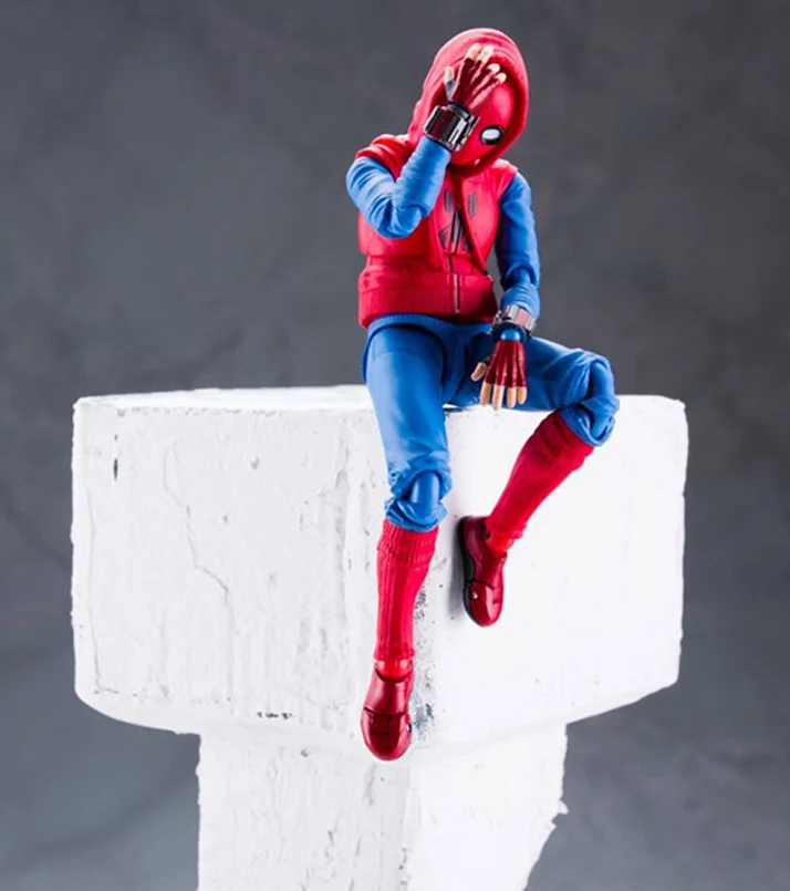 14cm Avengers super hero Spider-Man Homecoming PVC action figure Toys Joint movable woman Spiderman Collcetible Model Toys gift