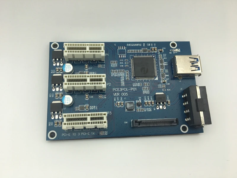 Карта майнинга PCI E 1 4 2 PCIe Express 1X 3 порта переключатель мультипликатор HUB Riser Card