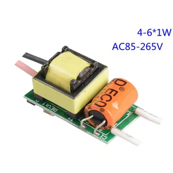 

4W 5W 6W LED drive power supply constant current Driver for candle bulb lamp 4-6*1w 85-265v