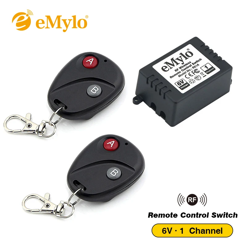 eMylo RF DC5V/ 6V Wireless Smart Switch, Remote Control Light Switch