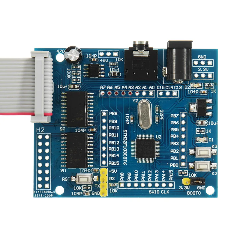 16*32 Красочный музыкальный спектр STM32 светодиодный дисплей частоты Assemb СВЕТОДИОДНЫЙ матричный щит