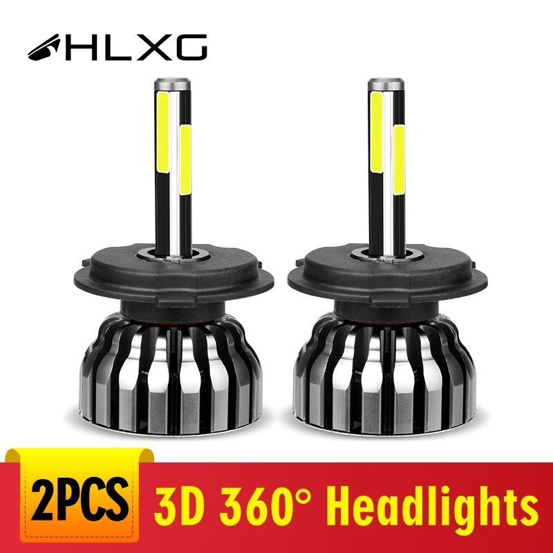 Фара на 360 градусов h7 led h1 автомобильная светодиодная фара h4 h11 hb4 hb3 9005 9006 h27 880 881 h8 automotivo luces para auto|Передние