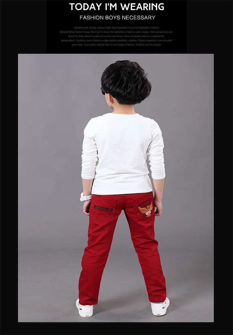 Calças para Meninos Carta Crianças Calças Meninos Calças Roupas 2018 New Hot Algodão Elástico da Cintura Calças Casuais Lápis Crianças Roupas Ds175 11 Cheap pants for boys