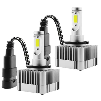 

2pcs LED light D1S D3S LED Headlight Kit Bulbs 6000K bright White Replace HID Xenon Conversion Lamps bulb universal