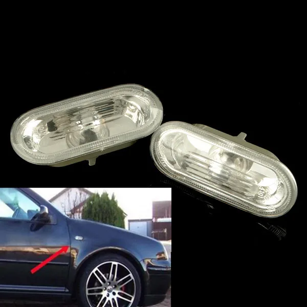 2X Side Marker Light For VW Jetta Golf Bora MK4 Passat B5 B5.5 GTI