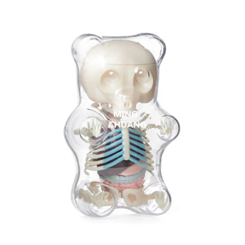 

4D Master Big Bear Skeleton Anatomy BBF Puzzle OriginalFake Street Art Action Figure Collectible Model Toy BOX T199