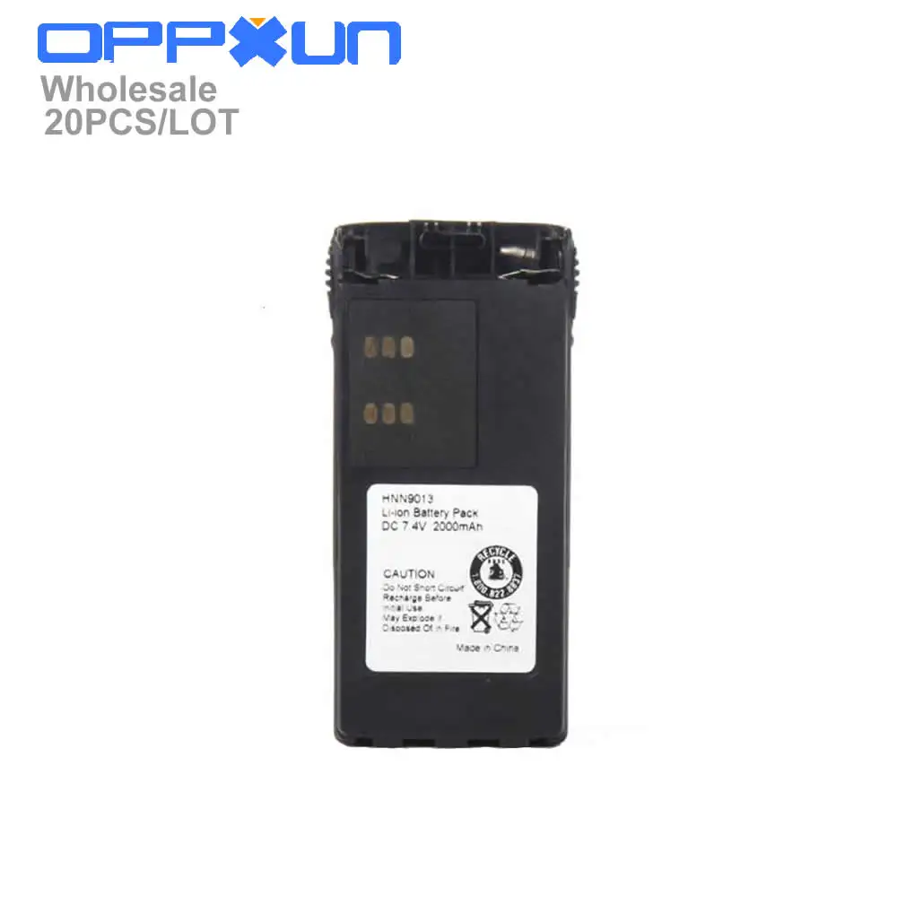 Оптовая продажа OPPXUN 20 шт./лот 7,4 V 2000 мА/ч, литий-ионный аккумулятор HNN9013B HNN9013D HNN9013A Аккумулятор для Motorola HT750 HT1250 GP328 GP338