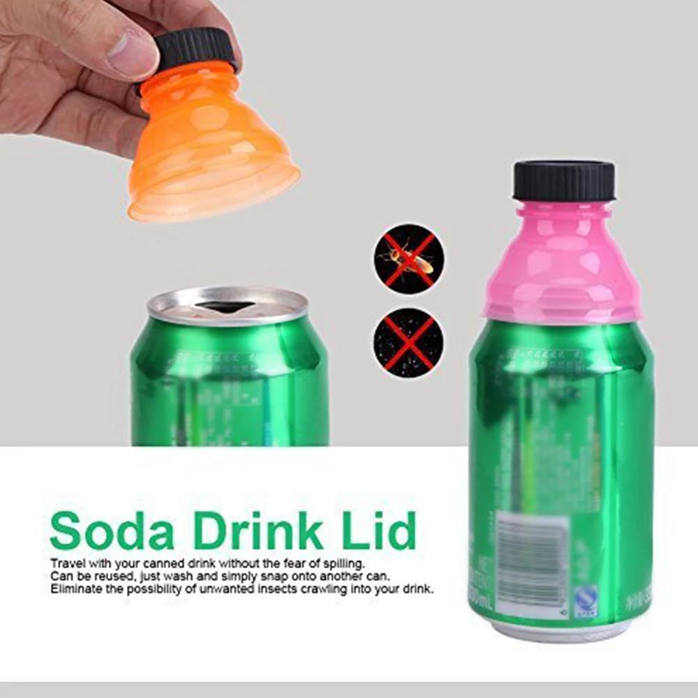 6 шт. Цвет смешанные многоразовые Привязать На Pop может конвертировать Soda