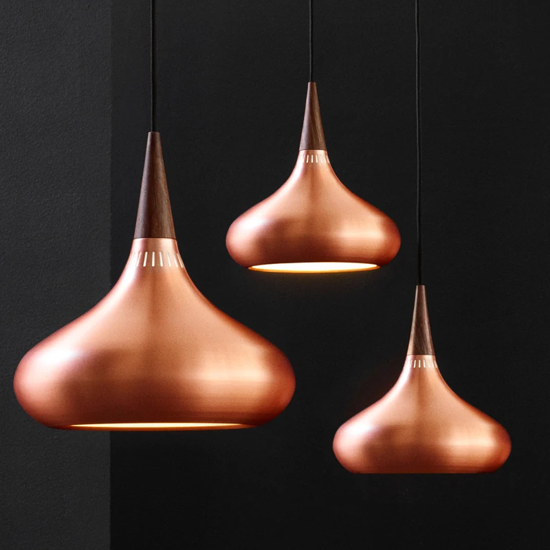 

2016 NEW lamps pendant lights design Wood and aluminum lamp restaurant bar coffee dining room LED hanging light fixture