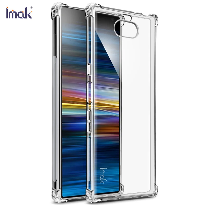 

IMAK Crystal TPU for Sony Xperia 10 Case Xperia10 Cover 360 Protective Clear Back Shell for Sony 10 Plus Case 10Plus Soft Cover