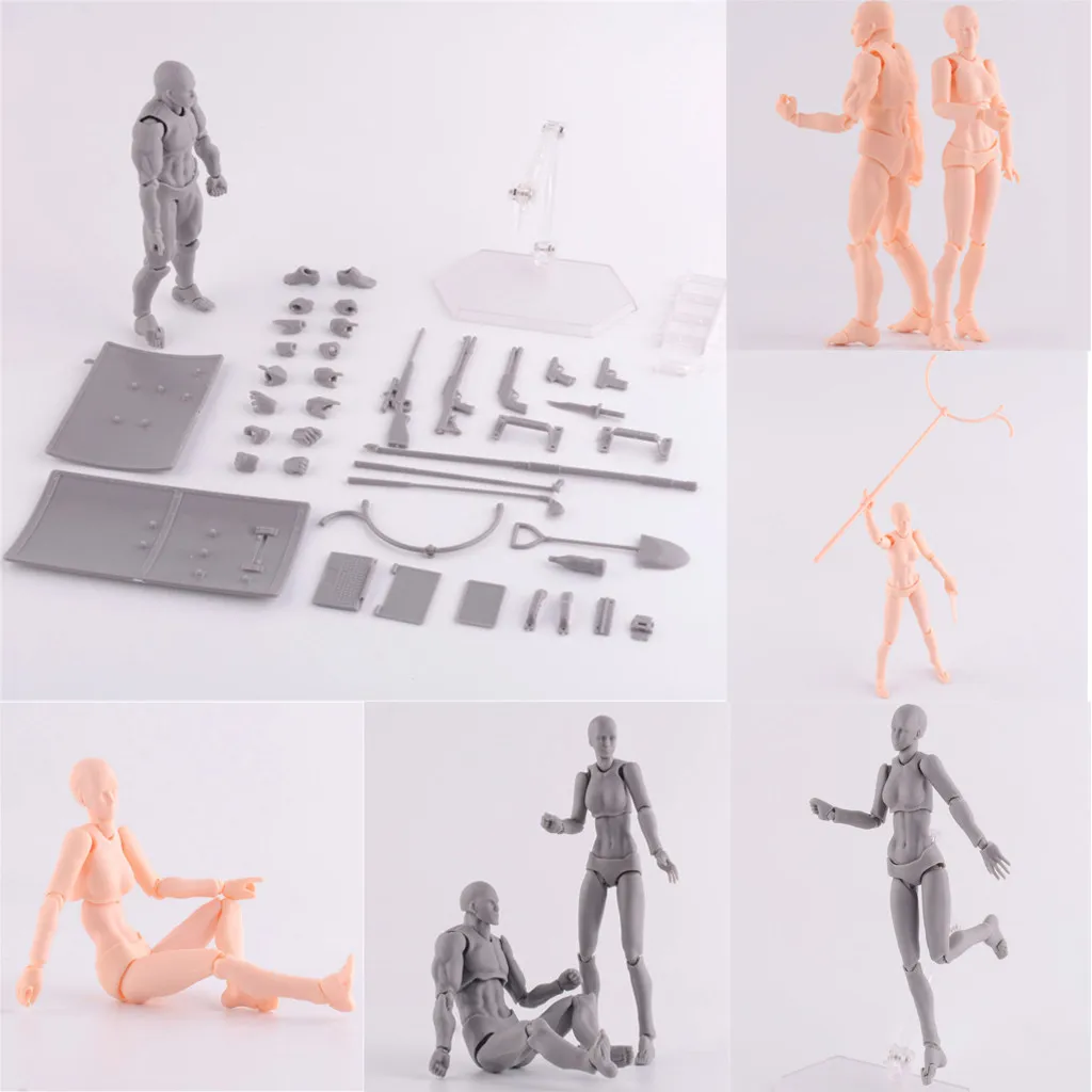 

Drawing Figures For Artists Action Figure Model Human Mannequin Man And Woman 2019 New Figure Model Dropshipping Art Supplies