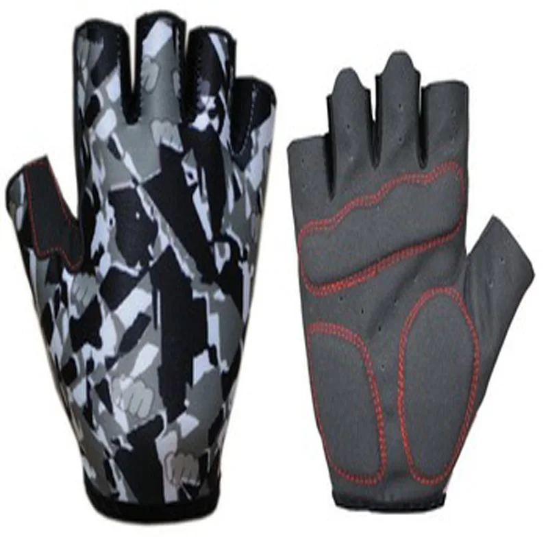 Women summer wear resistant half finger indoor cycling spike gloves in