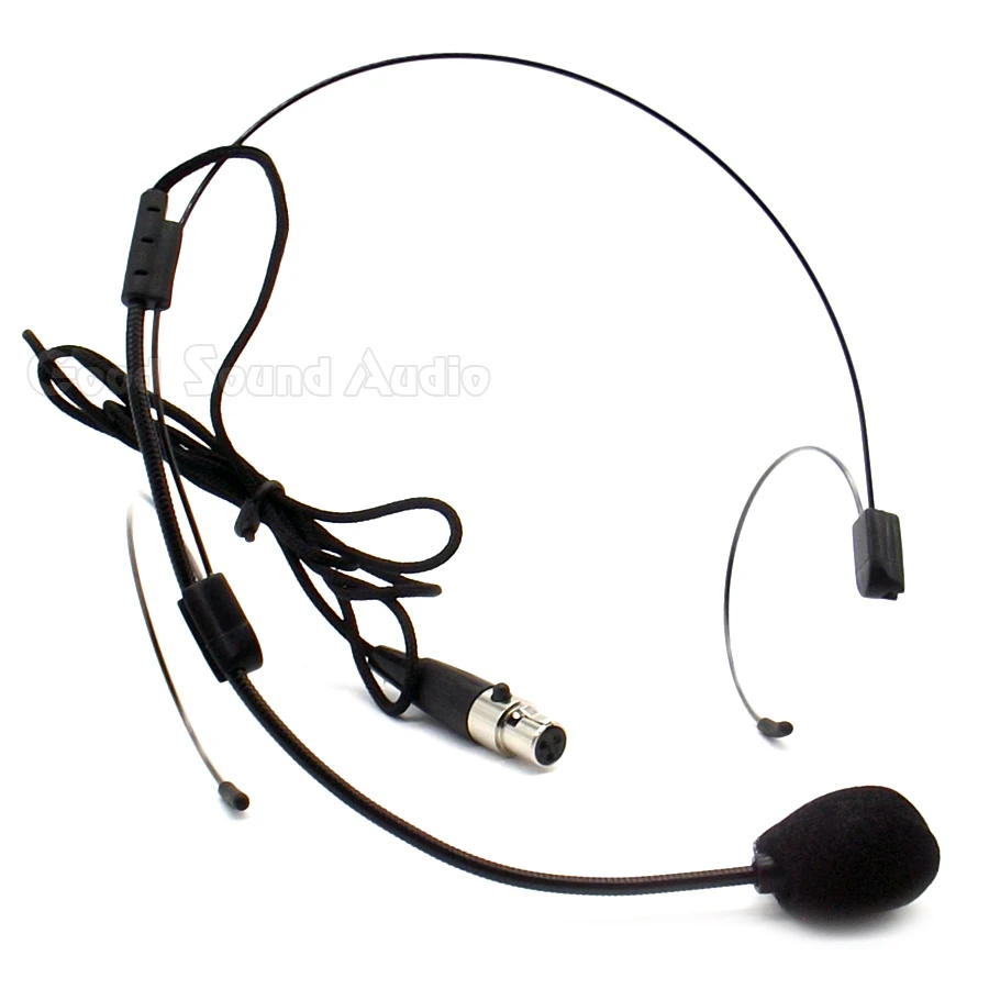 5 قطع السلكية البسيطة ta3f xlr 3 دبوس مشبك مزدوج headworn ميكروفون مكثف ميكروفون مايك ل اللاسلكي bodypack الارسال