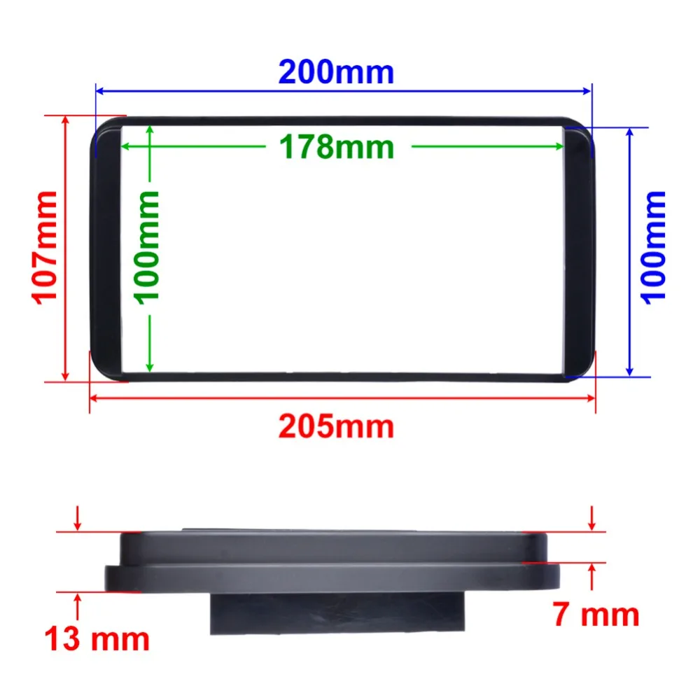 2 Din Авто Радио проигрыватель Android рамка декоративная рамка панель для Toyota Camry VIOS COROLLA Wish Artis 4500 2006