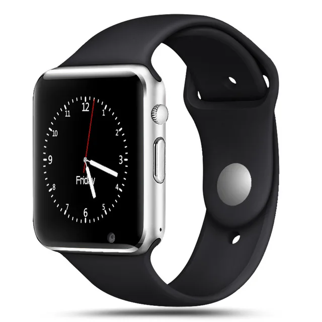 Умные часы для мужчин, для телефона Android, Apple Watch, поддержка 2G, Sim, TF карта, 0.3MP камера, Bluetooth, умные часы для женщин и детей, цифровые часы - Цвет: Black Silver