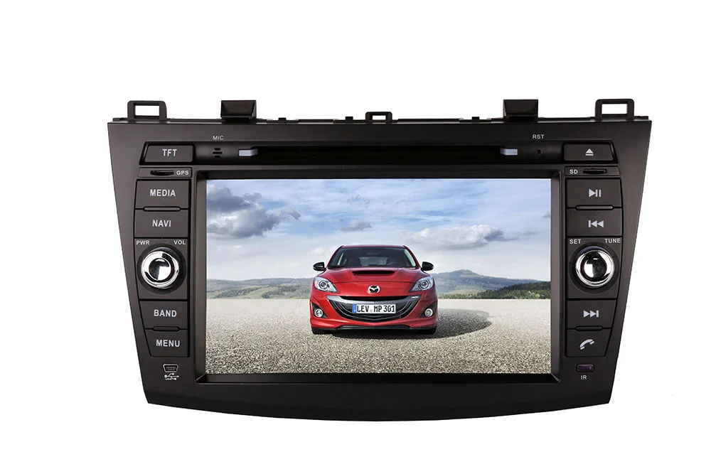Excellent Android 9.0 HD Car DVD Player GPS Navigation for MAZDA 3 2010-2012 Radio Bluetooth WIFI 3/4G Rear Camera System Car Radio Player 1