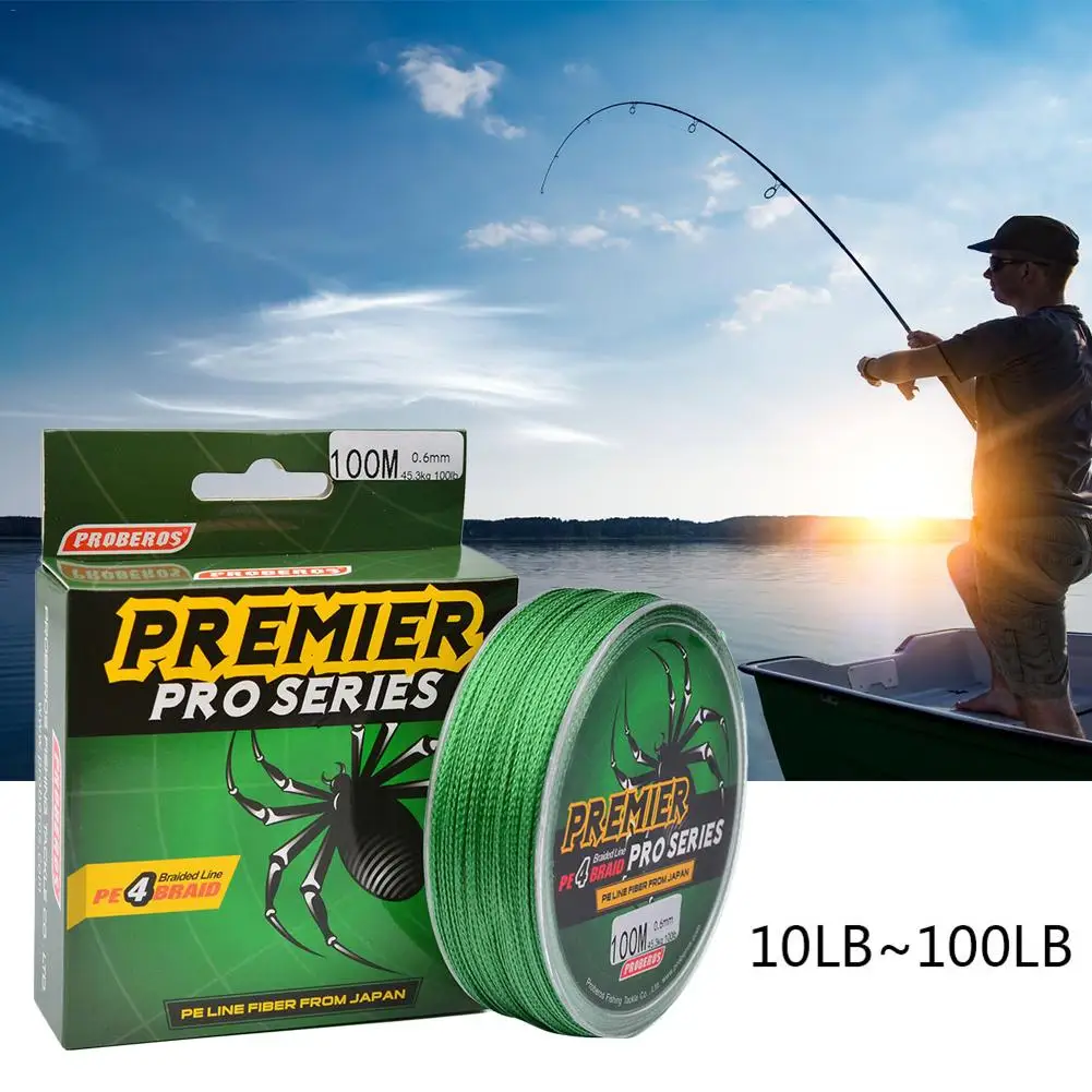 

100M 109Yard Super Strong Green Spectra Extreme Braided Fishing Line 4 Strand