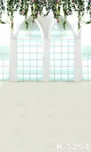 5x7ft Fantasy Window Background For Photography Green Chromakey Decor Indoor Photo Studios Muslin Fabric Backdrop Popular Item