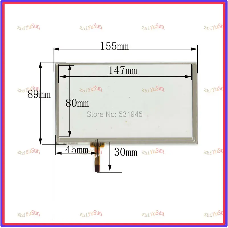 

ZhiYuSun HLD-TP-0867 NEW6.2Inch Touch Screen155mm*89mm 4 wire resistive USB touch panel overlay kit digital product 155*89