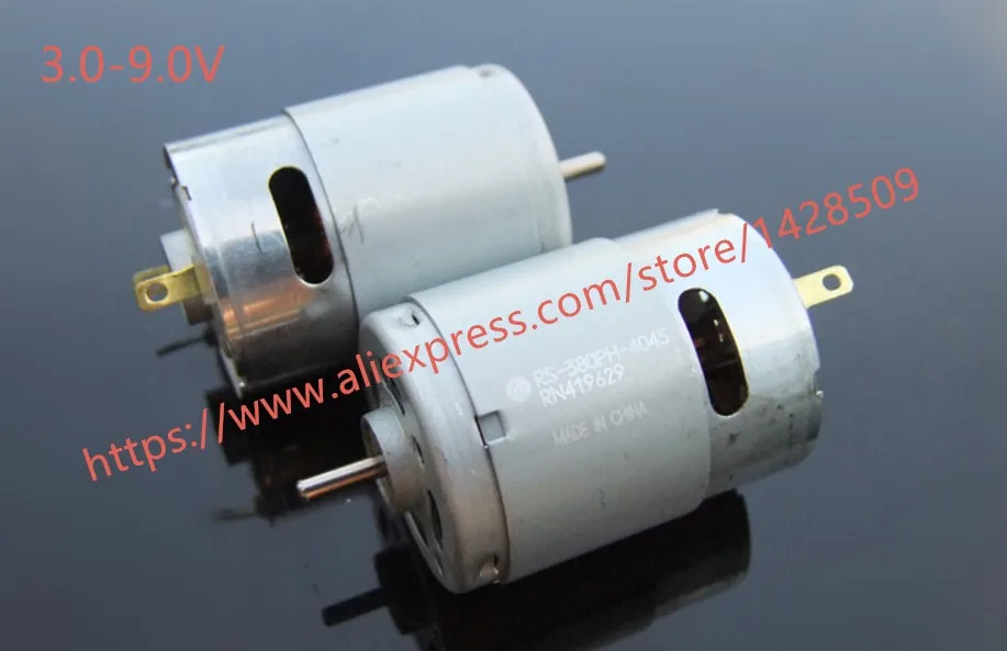 Large torque metal 3v-9V strong magnetism Micro DC Motor 380  for Science and Technology Making  model airplane