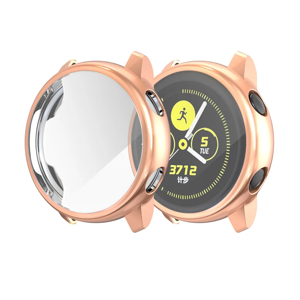 

Soft TPU Plated Case for Samsung Galaxy Watch Active 40mm Smartwatch All-Around Protective Bumper Shell for Samsung Galaxy Watch