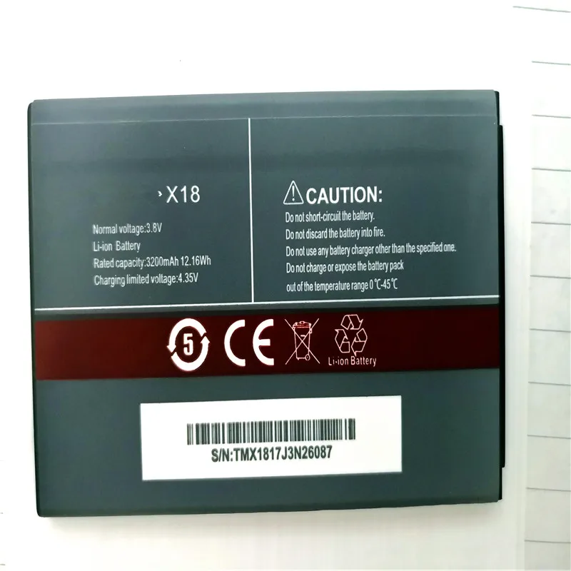 

3200mAh X18 cell phone battery For CUBOT X18 Smart Phone Battery with phone stander for gift